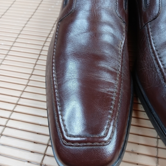 SANTONI Mens Dress Shoes Soft Brown Leather Casual Italian Slip On Loafer Sz 11D main image 9